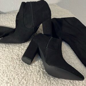 Aubriana By Shoe Dazzle Black Heel  Over The Knee Boots